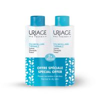 URIAGE, EAU MICELLAIRE THERMALE ZA NORMALNU I SUVU KOŽU, 2X500 ml