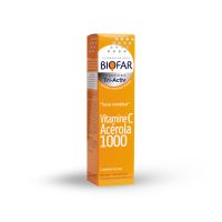 BIOFAR, VITAMINE C ACEROLA 1000 mg, 15 ŠUMEĆIH TABLETA