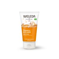 WELEDA, POMORANDŽA DEČIJI ŠAMPON I GEL ZA TUŠIRANJE, 150ml