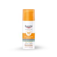 EUCERIN, OIL CONTROL TONIRANI GEL-KREM ZA ZAŠTITU MASNE KOŽE OD SUNCA SPF50+ TAMNI, 50ml