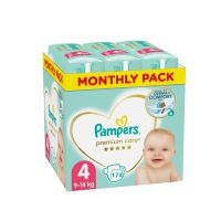 PAMPERS, PELENE PREMIUM  4 MONTHLY PACK, 174 KOMADA