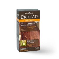 BIOKAP, NUTRICOLOR, FARBA ZA KOSU 7.4 BAKARNO PLAVA, 140 ml