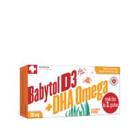 BABYTOL D3+DHA OMEGA 50mg, 60 KAPSULA