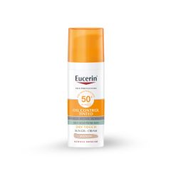 EUCERIN, OIL CONTROL TONIRANI GEL-KREM ZA ZAŠTITU MASNE KOŽE OD SUNCA SPF 50+ TAMNI, 50 ml