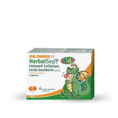 DR.THEISS, HERBALSEPT KIDS LIZALICA PR.BOLA U GRLU, 6 KOMADA