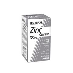 HEALTH AID, ZINC CITRATE 100MG, 100 TABLETA