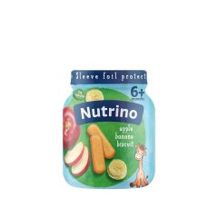 NUTRINO, PIRE OD VOĆA - JABUKA I BANANA SA KEKSOM, 125g