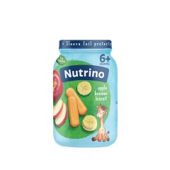 NUTRINO, PIRE OD VOĆA-JABUKA I BANANA SA KEKSOM, 190g