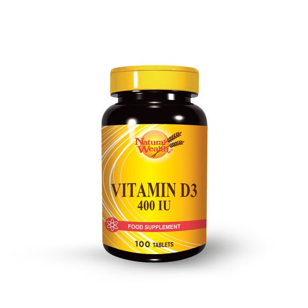 NATURAL WEALTH, VITAMIN D 400 IJ, 100 TABLETA