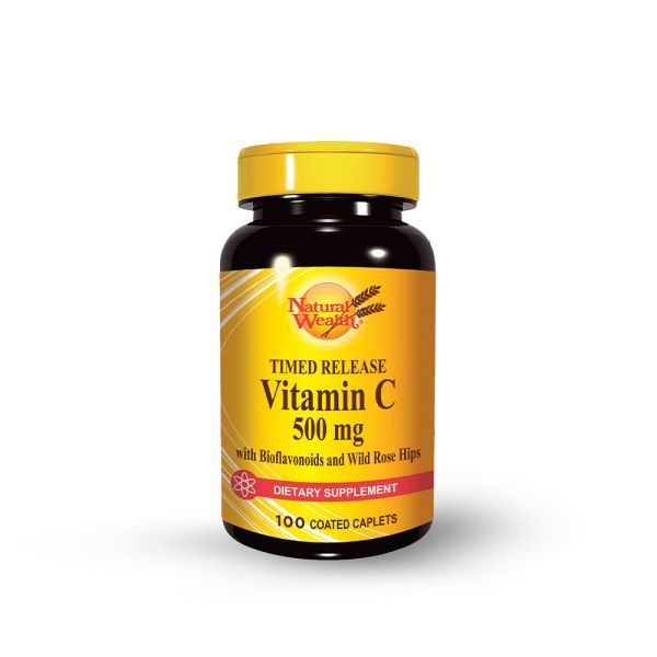 NATURAL WEALTH, VITAMIN C 500mg SA VREMENSKIM OTPUŠTANJEM, 100 TABLETA