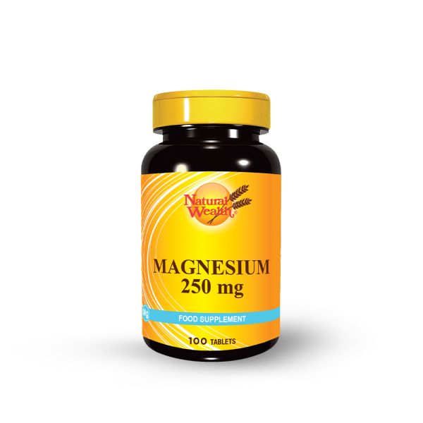 NATURAL WEALTH, MAGNEZIJUM 250 mg, 100 TABLETA