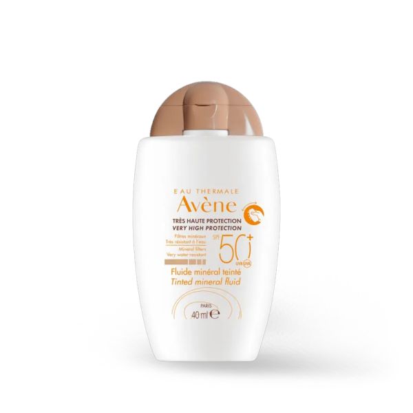 AVENE, TONIRANI MINERALNI FLUID SPF 50+ ZA NETOLERANTNU KOŽU, 40 ml