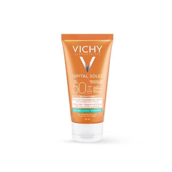 VICHY, CAPITAL SOLEIL DRY TOUCH FINISH ZA LICE SPF 50+, 50 ml