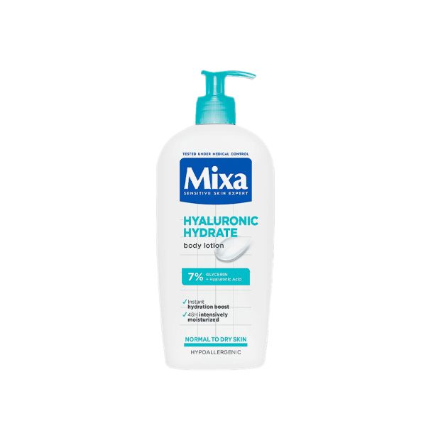 MIXA, HYALURONIC HYDRATE LOSION ZA TELO, 400ml