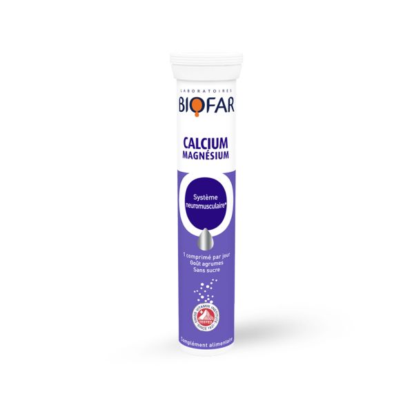 BIOFAR, CALCIUM MAGNESIUM, 20 ŠUMEĆIH TABLETA