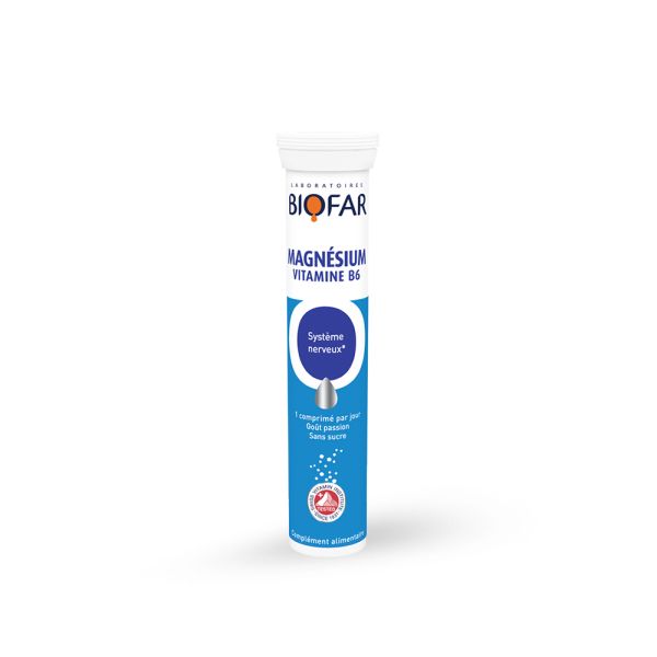 BIOFAR, MAGNESIUM VITAMINE B6, 20 ŠUMEĆIH TABLETA