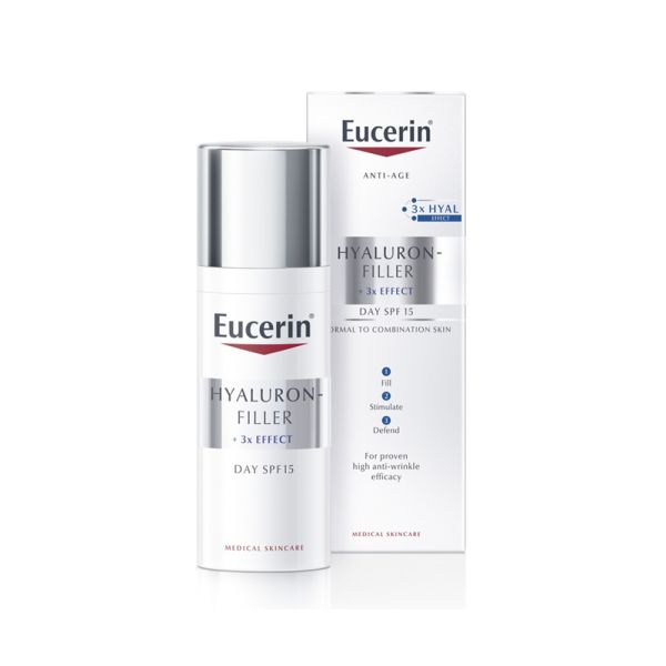 EUCERIN, HYALURON-FILLER DNEVNA KREMA ZA NORMALNU I MEŠOVITU KOŽU SPF15, 50 ml