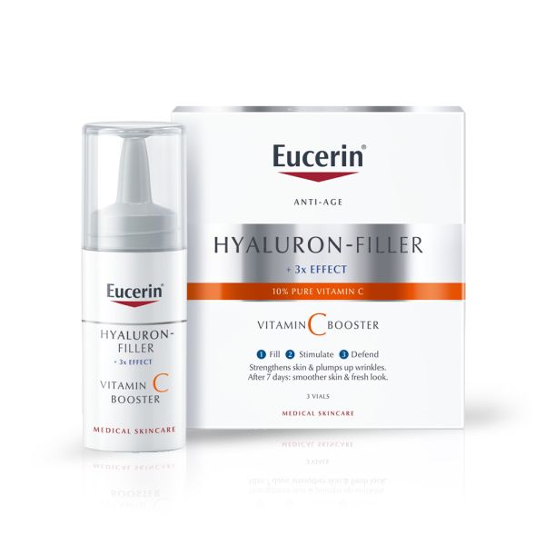 EUCERIN, HYALURON-FILLER SERUM SA VITAMINOM C, 3x8ml