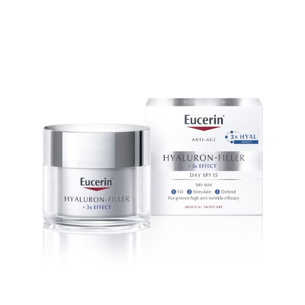 EUCERIN, HYALURON-FILLER DNEVNA KREMA ZA SUVU KOŽU SPF15, 50 ml