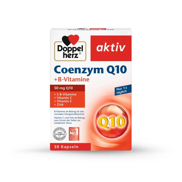 DOPPELHERZ, AKTIV, KOENZIM Q10 + B – VITAMINI, 30 KAPSULA