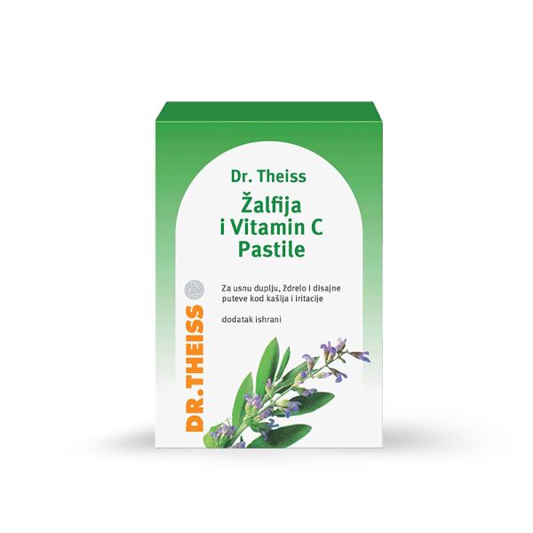 DR.THEISS, ŽALFIJA+VIT C PASTILE, 24 KOMADA