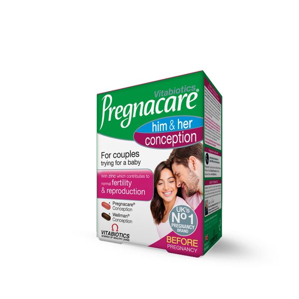 PREGNACARE HIM&HER CONCEPTION, 30+30 TABLETA