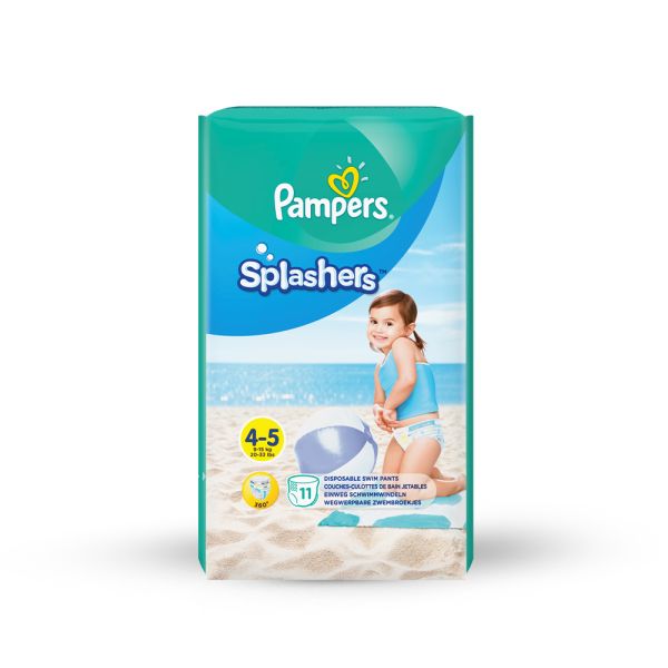 PAMPERS, PELENE SPLASHERS CP4, 11 KOMADA