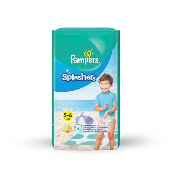 PAMPERS, PELENE SPLASHERS CP5, 10 KOMADA