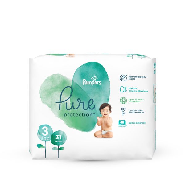 PAMPERS, PELENE PURE VP3, 31 KOMADA