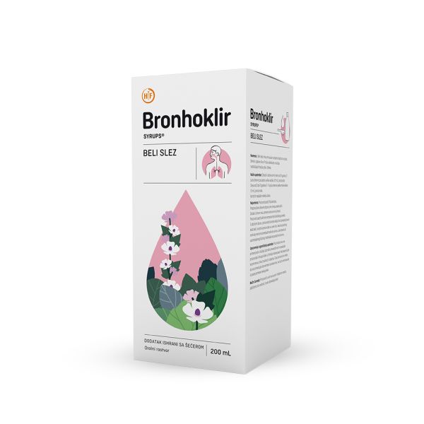 BRONHOKLIR, SIRUP BELI SLEZ, 200 ml