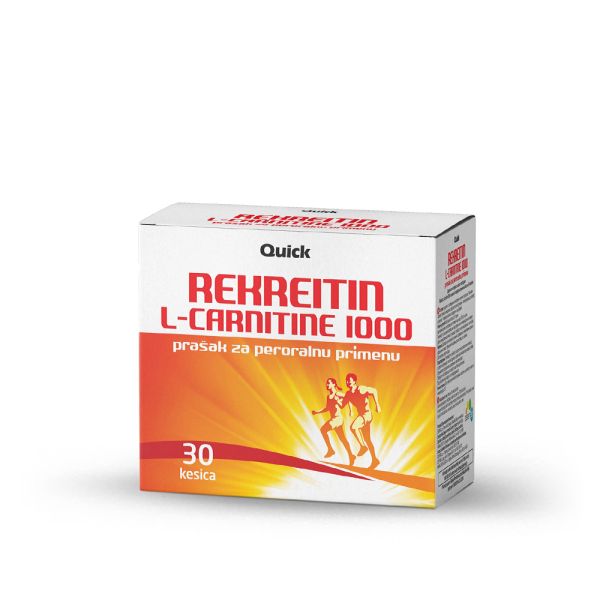 REKREITIN L-CARNITINE 1000, 30 KESICA