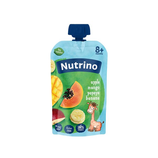 NUTRINO, VOĆNI PIRE–JABUKA, MANGO, PAPAJA, BANANA, 100g