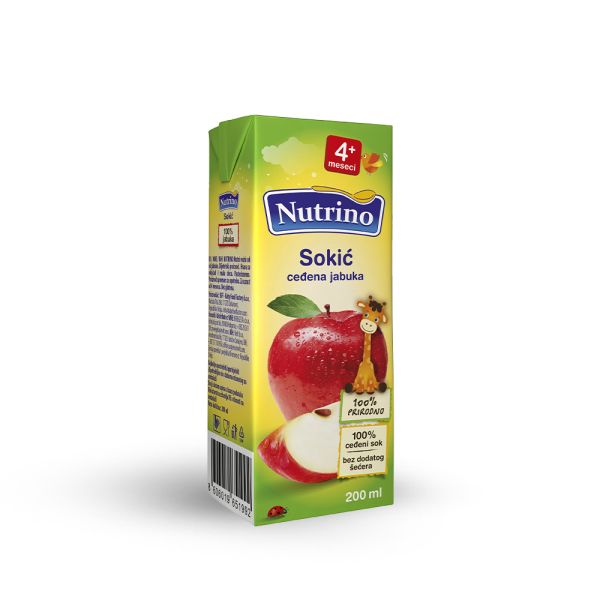 NUTRINO, SOKIĆ CEĐENA JABUKA, 200 ml