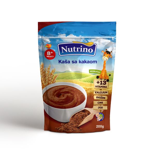 NUTRINO, BEZMLEČNA KAŠA SA KAKAOM, 200g