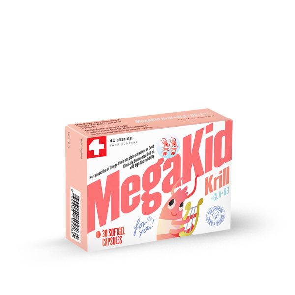 MEGAKID KRILL+GLA+D3 , 30 KAPSULA