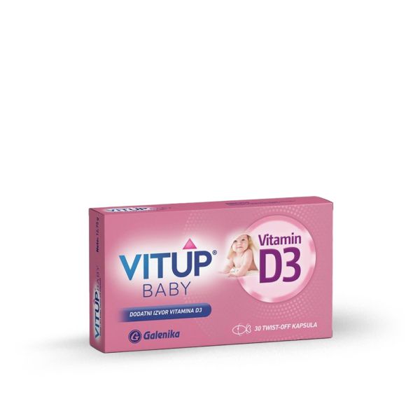 VITUP D3 BABY, 30 TWIST-OFF KAPSULA